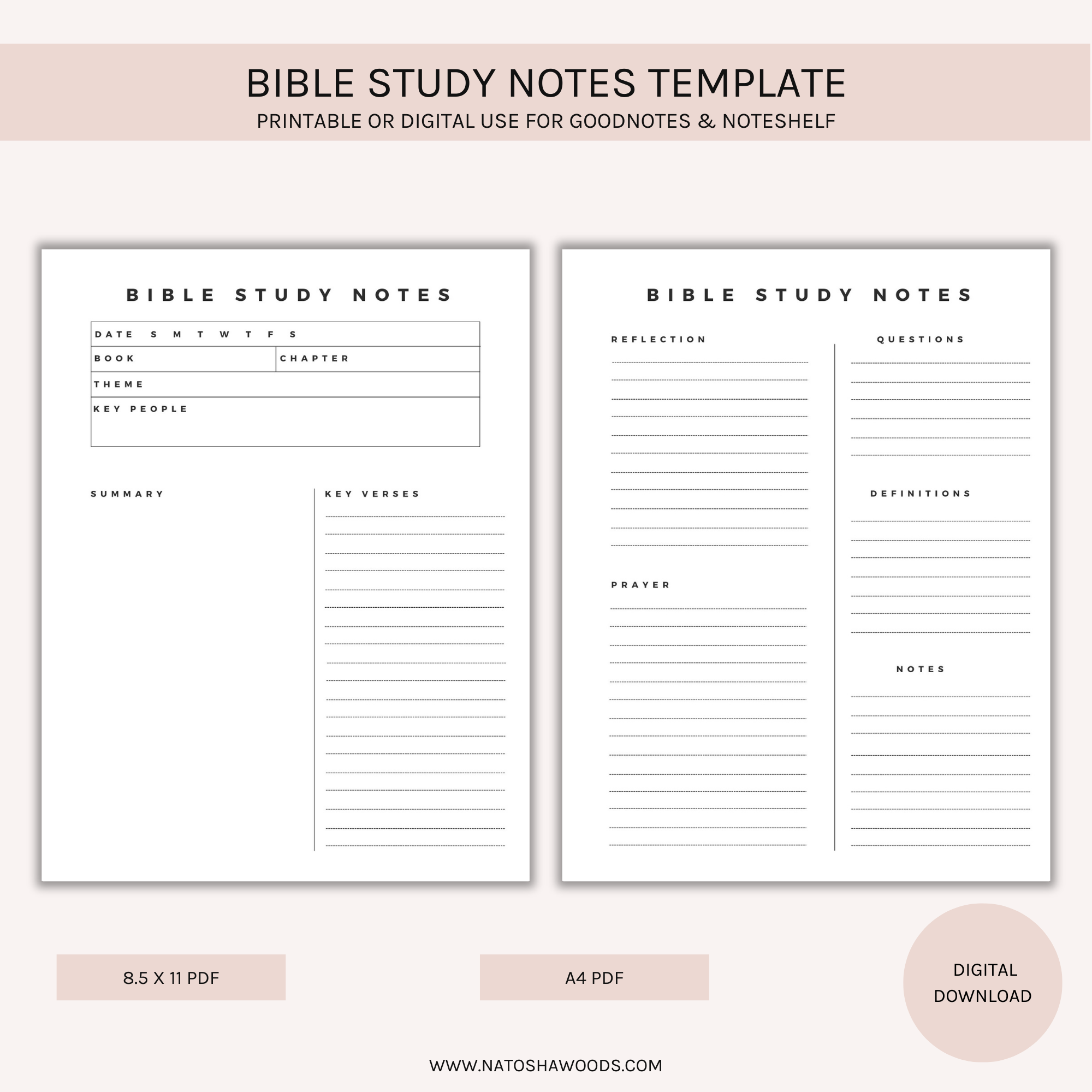 Bible Study Template